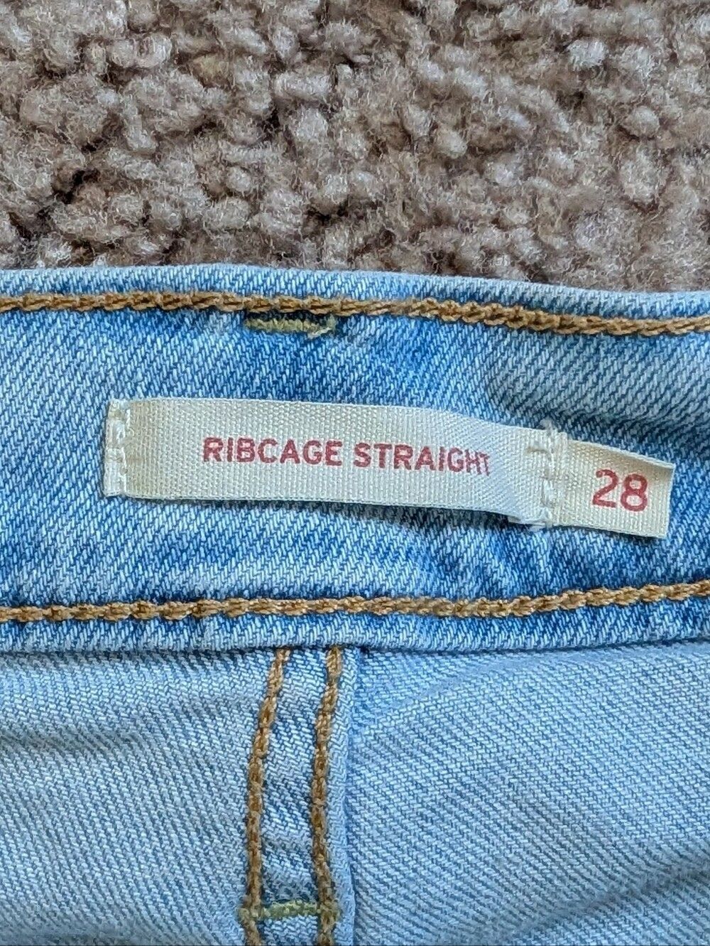 Levis Womens Light Wash Blue Stretch Ribcage Straight Ankle Jeans 28x32 - Picture 5 of 16